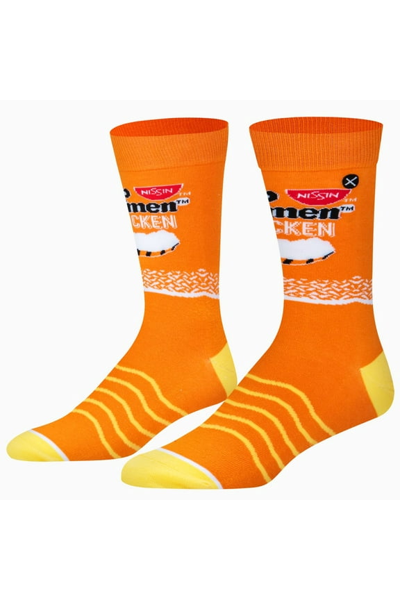 , Funny Crew Socks, Top Ramen Chicken, Adult Large 8-12