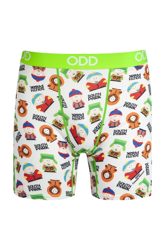 , Funny Men's Boxer Briefs Underwear, South Park 8 Bit Novelty Print