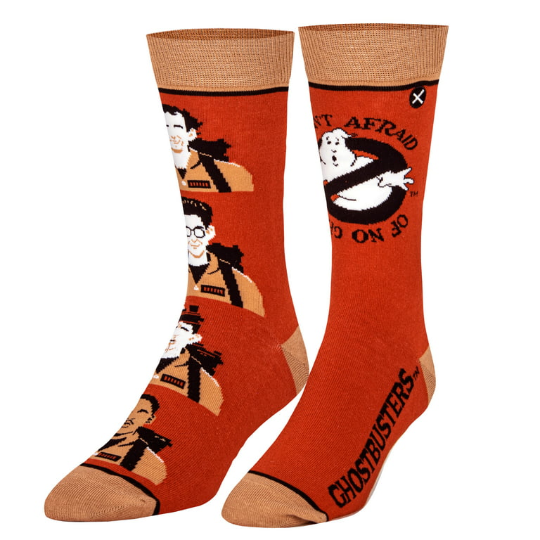 Odd Sox, Ghostbuster Socks for Men, Classic Scary Movies, Adult