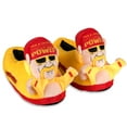 thumbnail image 1 of Odd Sox, Hulk Hogan, Fun Indoor Novelty Slippers, Big Fuzzy Cozy, Large, 1 of 6