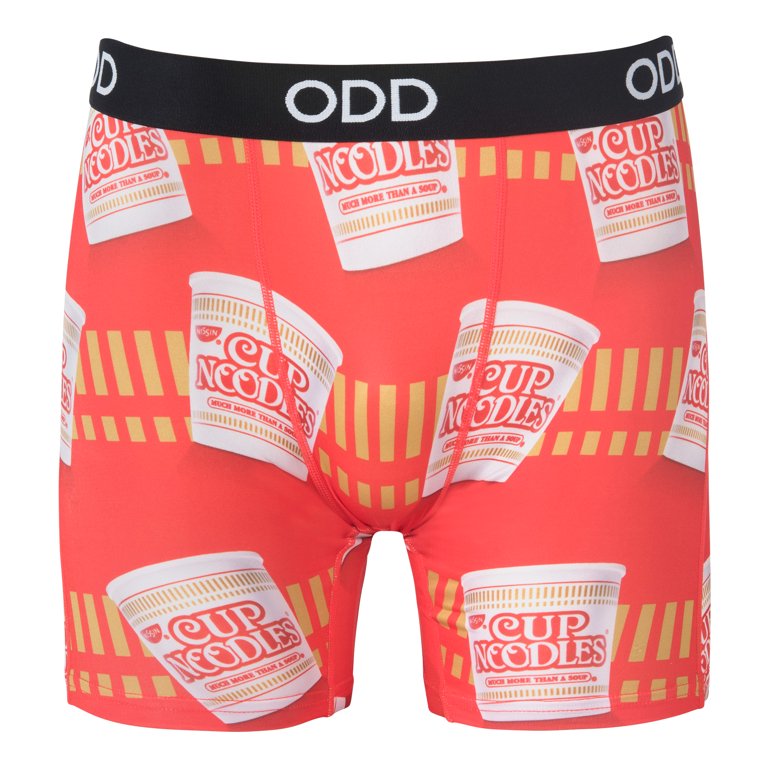 Odd Sox Men's Novelty Boxer Brief, Cup Noodles, Funny Graphic Print,  XX-Large