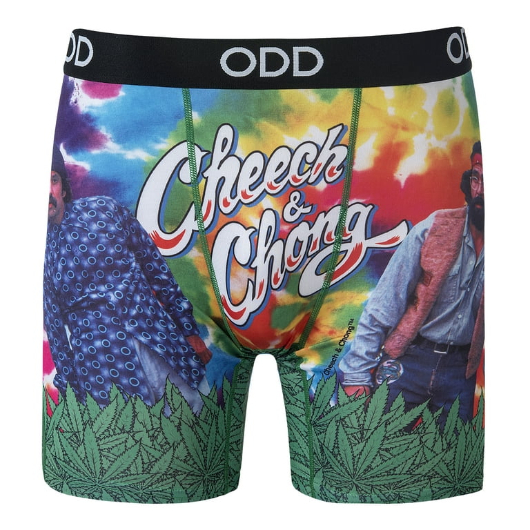 Odd Sox Men's Novelty Underwear Boxer Briefs, Cheech and Chong, Funny  Graphic Prints -XX-Large