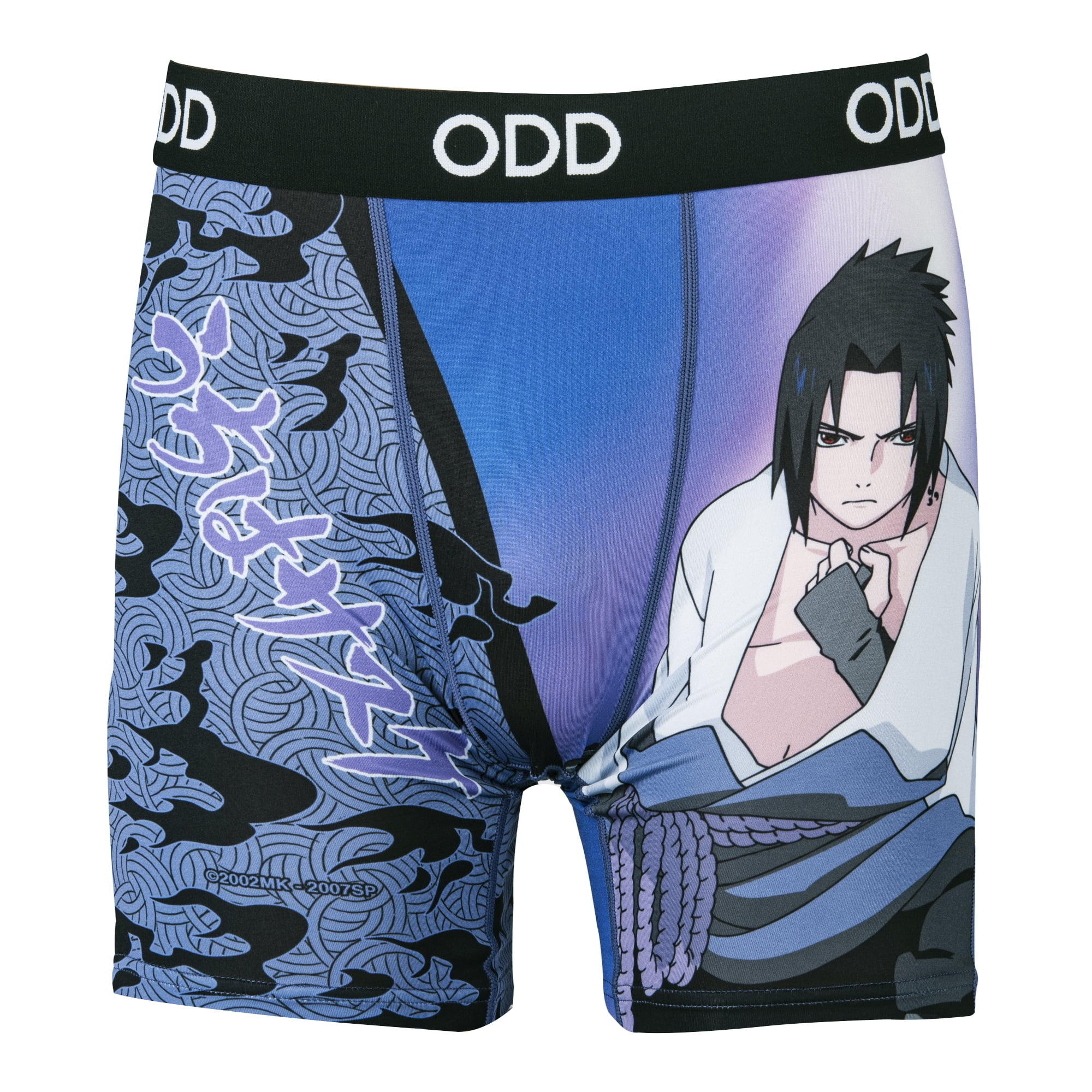 Odd Sox, Naruto Anime, Sasuke, Men's Fun Boxer Brief Underwear, 3Xlarge