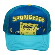 ODD SOX - SpongeBob Trucker Hat   Teal Snapback Cap   Mesh Back   One Size Adjustable Fit