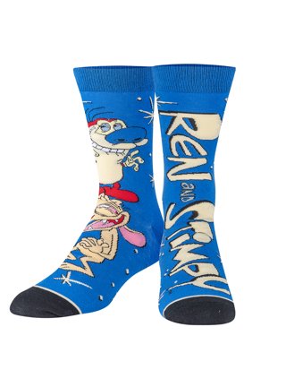 Odd Sox, Ren & Stimpy Nickelodeon Cartoon, Fun Cute Socks for