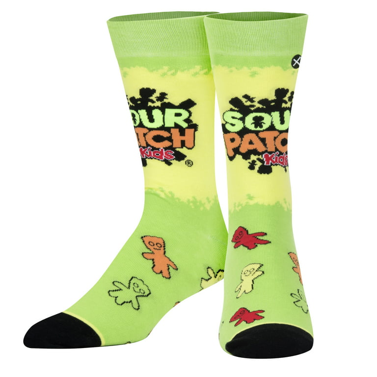 Odd Sox, Sour Patch Kid's Candy Funny Socks Men's & Women's Fun Cotton Crew  Length 
