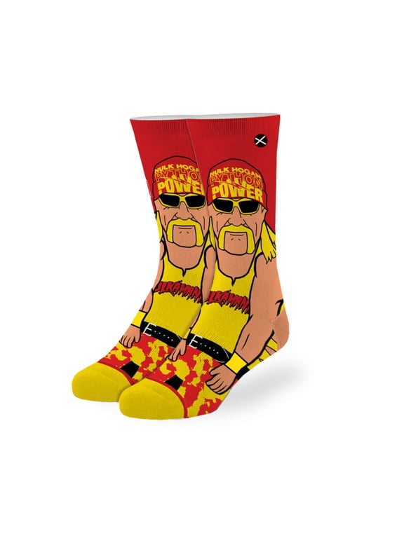 WWE Wrestler Hulk Hogan Crew Knit Unisex One Size (6-13) Socks