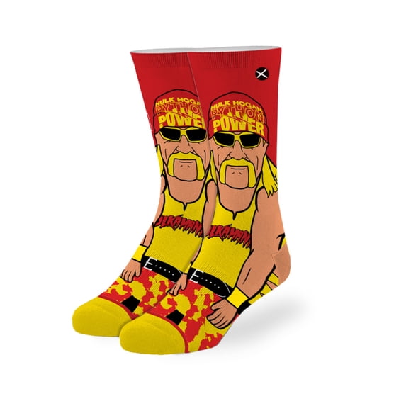 Odd Sox WWE Wrestler Hulk Hogan Crew Knit Unisex One Size (6-13) Socks