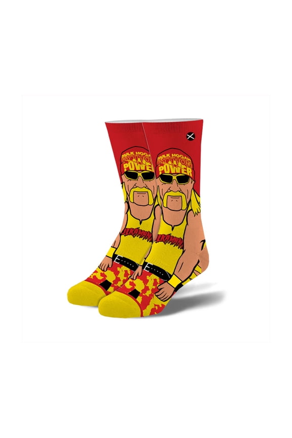 WWE Wrestler Hulk Hogan Crew Knit Unisex One Size (6-13) Socks