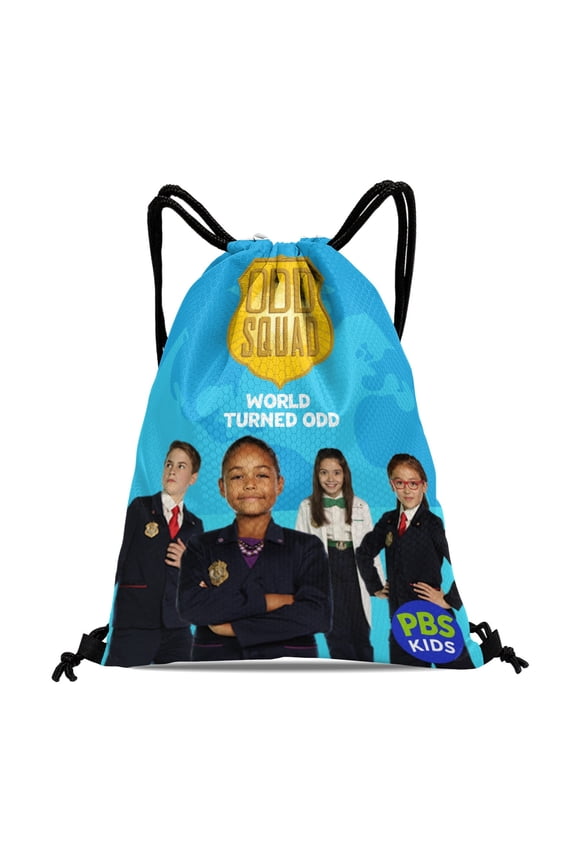 Odd Squad Drawstring Backpack Bag Party Favors Goodies Merch Gym Waterproof Swimming Beach Fans