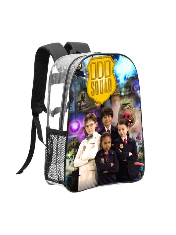 Odd Squad Pattern Transparent Backpack Lightweight And fashionable Showcasing Personality And Leading The Trend