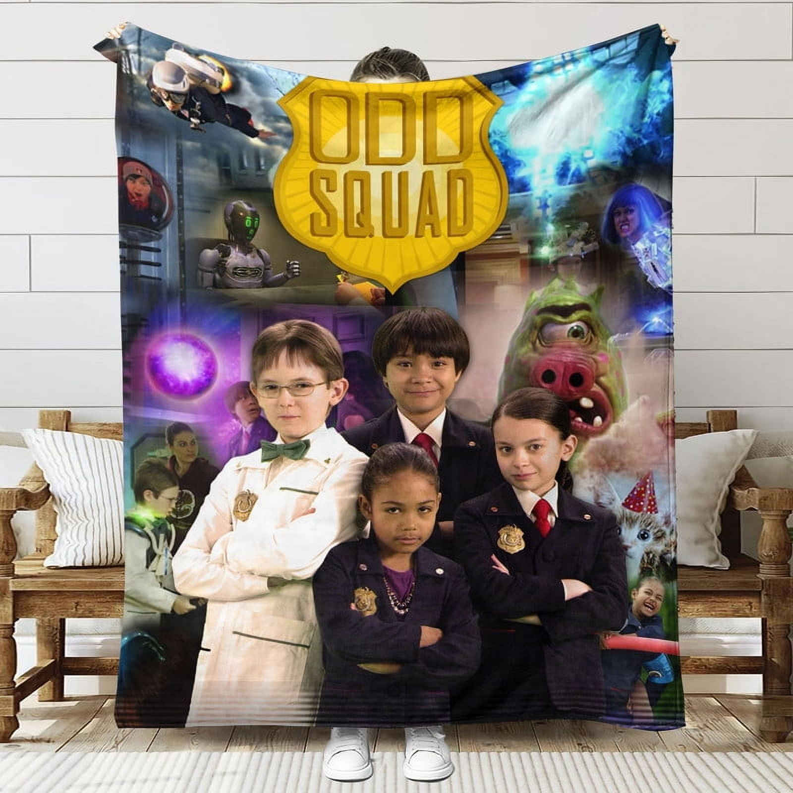 Odd Squad Throw Blanket Gifts for Fans Lover Girls Boys Women Present Hoodie Him Bed 50"x60"