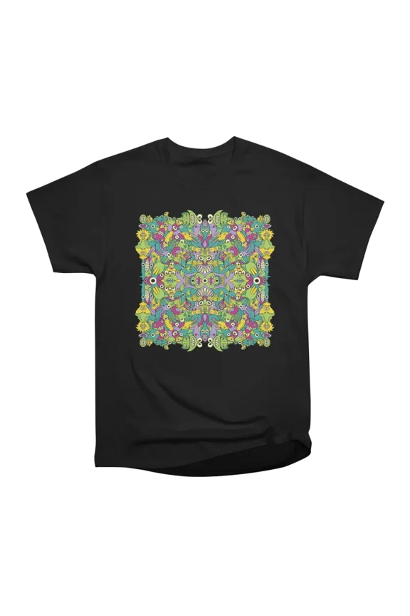 Odd creatures having fun by replicating in a seamless pattern design T-Shirt Tee Gift For
