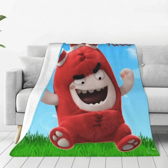 Oddbods-1 (4) Fleece Throw Blanket Soft and Warm Throw Blankets for Couch Bed Sofa Man Women Throw Blankets
