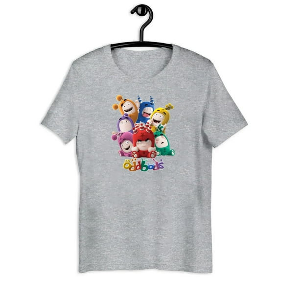 Oddbods All Characters In Cute Funny Poses Shirt Gift Black Unisex T-Shirt-TH39505