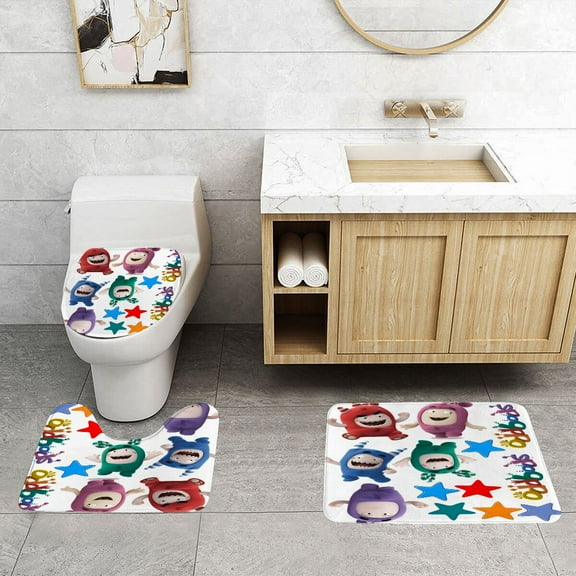 Oddbods Classic Three Piece Set With Water Absorption And Anti Slip Properties