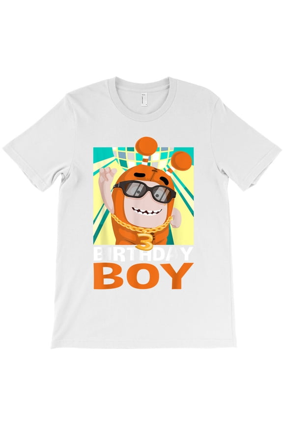 Oddbods Slick Birthday Boy 3rd Birthday Third Birthday Dance, G17156 Unisex T-Shirt, Up to Size 5XL