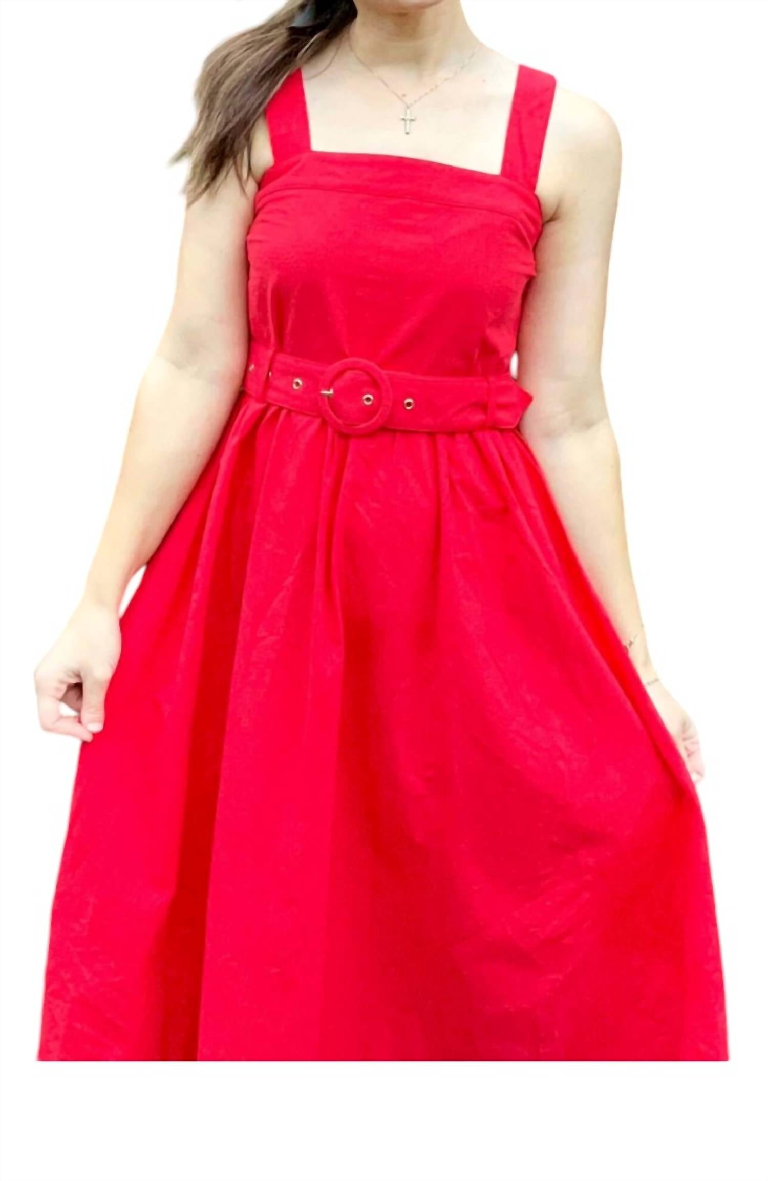 NOT SO ORDINARY WOVEN MIDI DRESS main image 0