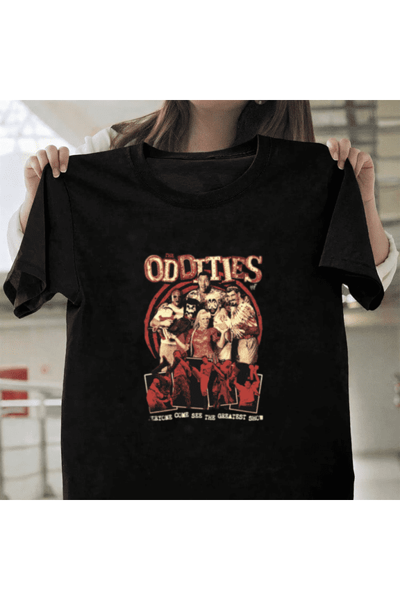Oddities Spooky Vintage Curiosity Shop Graphic Unisex T-Shirt, up to size 3XL.