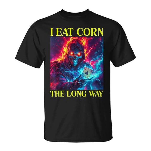 Oddly Specific Dank Meme Flaming Skeleton TShirt