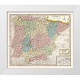 thumbnail image 1 of Oddy 17x15 White Modern Wood Framed Museum Art Print Titled - Spain Portugal - Oddy 1811, 1 of 4