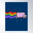 thumbnail image 1 of Ode To Nyan Cat Poster Wall Art, Modern Wall Decor For Living Room Bedroom, 8x12 UNFRAMED, 1 of 2
