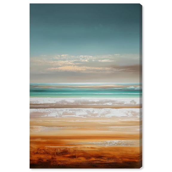 Ode to the Ocean II Canvas Print Living Room Wall Art by Art Remedy, Gallery Wrapped, 36 x 54