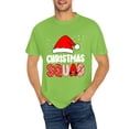 thumbnail image 1 of OdeJous Christmas Squads Family Group Matching Christmas Party Pajama T-Shirt,Green Small, 1 of 5