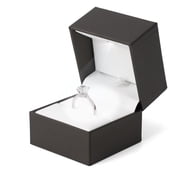 Odear Jewelry Organizer with LED Light,Safe Closure Square Jewelry Box,White