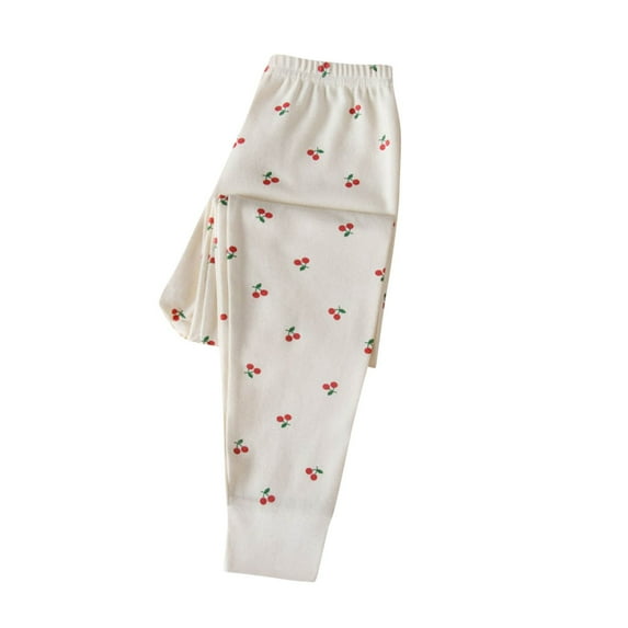 Odeerbi 0-13 Years Infant Boys Girls Cotton Pajama Pants Thermal Bottoms Long Johns Sleepwear Bottoms Winter Warm Soft Breathable Sleeping Pants with Pocket