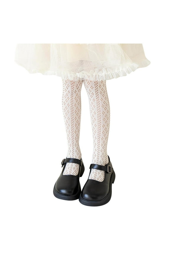 0-13 Years Kids Girls Summer Lace Pantyhose Cotton Fishnet Tights Hollow Out Leggings Breathable Mesh Stocking Pants