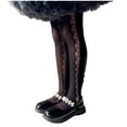 thumbnail image 1 of Odeerbi 0-13 Years Toddler Girls Summer Lace Pantyhose Cotton Fishnet Tights Hollow Out Leggings Breathable Mesh Stocking Pants, 1 of 5