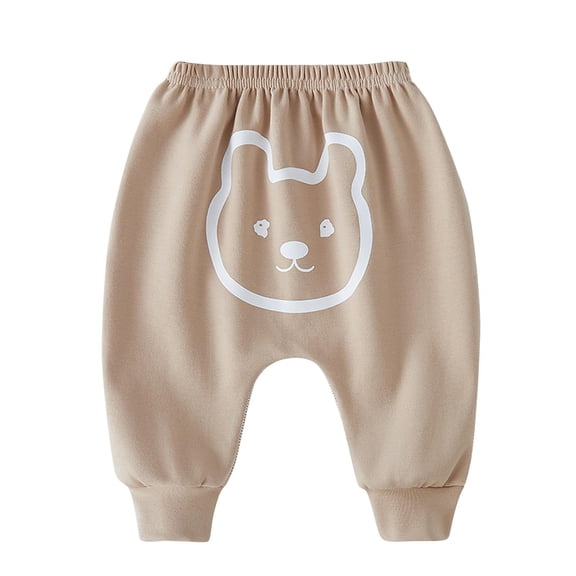 Odeerbi 0-2 Years Baby Boys Girls Cotton Bloomers Diaper Cover Pants Cute Drop Crotch Pants Casual Elastic Waistband Comfortable Pants