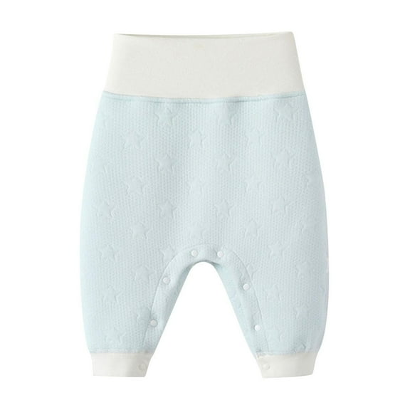 Odeerbi 0-2 Years Infant Boys Girls Cotton Bloomers Diaper Cover Pants Chinese Traditional Baby Pants with Open Crotch for Easy Diaper Change High Waisted Joggers