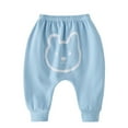 thumbnail image 1 of Odeerbi 0-2 Years Infant Boys Girls Cotton Bloomers Diaper Cover Pants Cute Drop Crotch Pants Casual Elastic Waistband Comfortable Pants, 1 of 4
