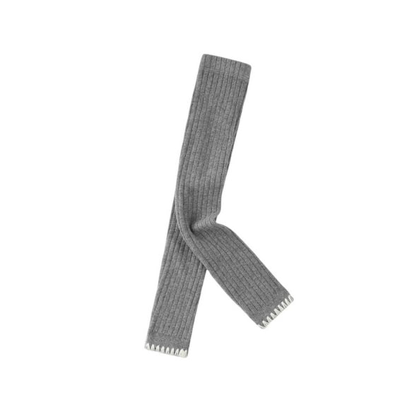 Odeerbi 0-8 Years Toddler Girls Cotton Leggings Striped Stretchy Tights Compression Cropped Pants Solid Color Pantyhose