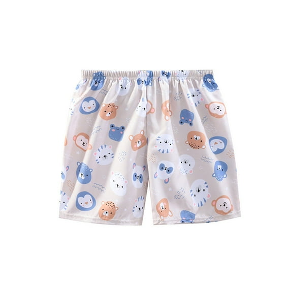 Odeerbi 1-13 Years Kids Boys Beach Swim Trunks Hawaiian Print Swimming Trunks Quick Drying Swimsuit Shorts Children's Summer Elastic Waisted Swimwear Pants