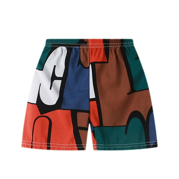 Odeerbi 1-13 Years Toddler Boys Beach Swim Trunks Hawaiian Print Swimming Trunks Quick Drying Swimsuit Shorts Children's Summer Elastic Waisted Swimwear Pants