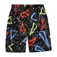 thumbnail image 1 of Odeerbi 1-15 Years Teen Boys Beach Swim Trunks Hawaiian Print Swimming Trunks Quick Drying Swimsuit Shorts Children's Summer Elastic Waisted Swimwear Pants, 1 of 2