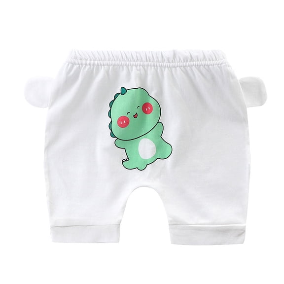 Odeerbi 1-6 Years Toddler Boys Girls Cotton Bloomers Diaper Cover Shorts Cute Drop Crotch Shorts Printed Elastic Waist Casual Loose Bermuda Shorts