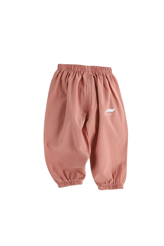 1-6 Years Toddler Boys Girls Cotton Linen Bloomers Summer Jogger Pants Cute Full Length Lantern Pants Haren Pants