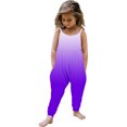 thumbnail image 1 of Odeerbi 1-6 Years Toddler Girls Summer Jumpsuit Gradient Camisole Romper Casual Breathable Comfortable Overalls Strap Bib Overall Pants Playsuit, 1 of 6