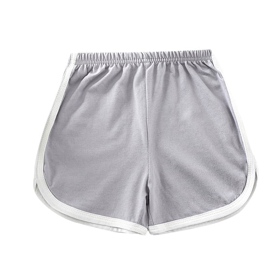 Odeerbi 1-7 Years Kids Boys Girls Cotton Athletic Dophin Shorts Sports Yoga Shorts Solid Color Casual Sports Shorts