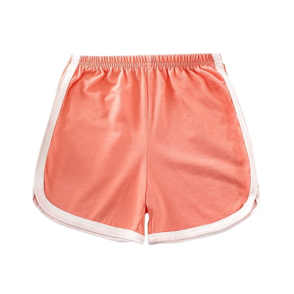 Odeerbi 1-7 Years Toddler Boys Girls Cotton Athletic Dophin Shorts Sports Yoga Shorts Solid Color Casual Sports Shorts