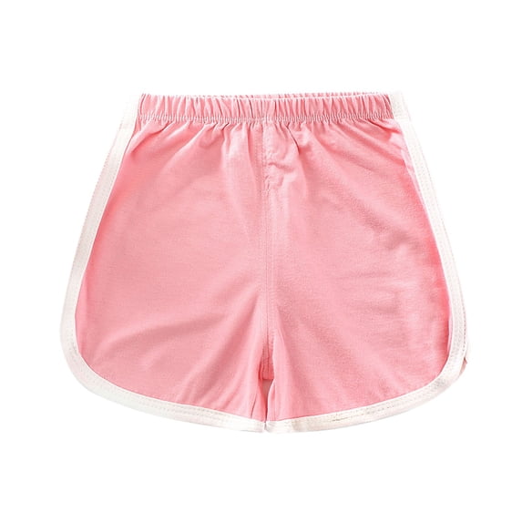 Odeerbi 1-7 Years Toddler Boys Girls Cotton Athletic Dophin Shorts Sports Yoga Shorts Solid Color Casual Sports Shorts