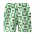 thumbnail image 1 of Odeerbi 1-7 Years Toddler Boys Girls Summer Cotton Shorts Plaid Print Beach Shorts Solid Color Casual Sports Shorts, 1 of 3