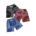 thumbnail image 1 of Odeerbi 1-8 Years Kids Boys 3 PCS Summer Shorts Hawaiian Tropical Print Quick Dry Swim Trunks Beach Board Shorts Loose Breathable Sports Shorts, 1 of 9