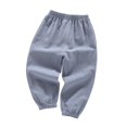 thumbnail image 1 of Odeerbi 2-10 Years Toddler Boys Girls Cotton Sweatpants Workout Athletic Sports Jogger Pants Solid Color Mid Waist Breathable Ankle Joggers, 1 of 6