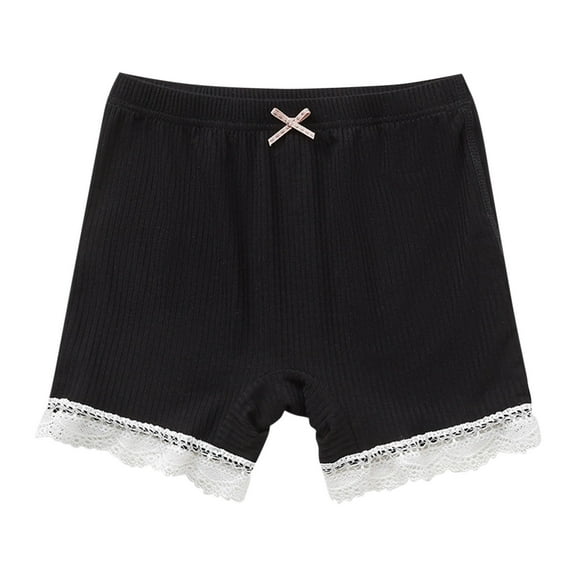 Odeerbi 2-10 Years Toddler Girls Bike Shorts Cotton Safety Under Dress Slip Shorts Yoga Dance Shorts Summer Elastic Waist Underwear Leggings Casual Pants