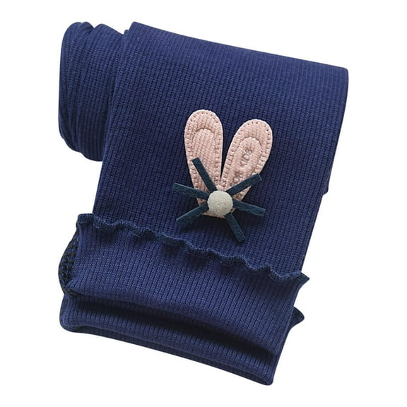 Odeerbi 2-10 Years Toddler Girls Cotton Leggings Stretchy Tights Compression Cropped Pants Mid Waist Warm Bottom Long Pantyhose